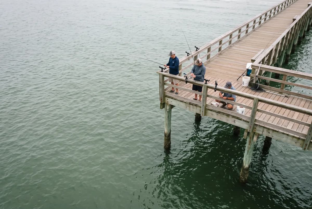 Pier fishing